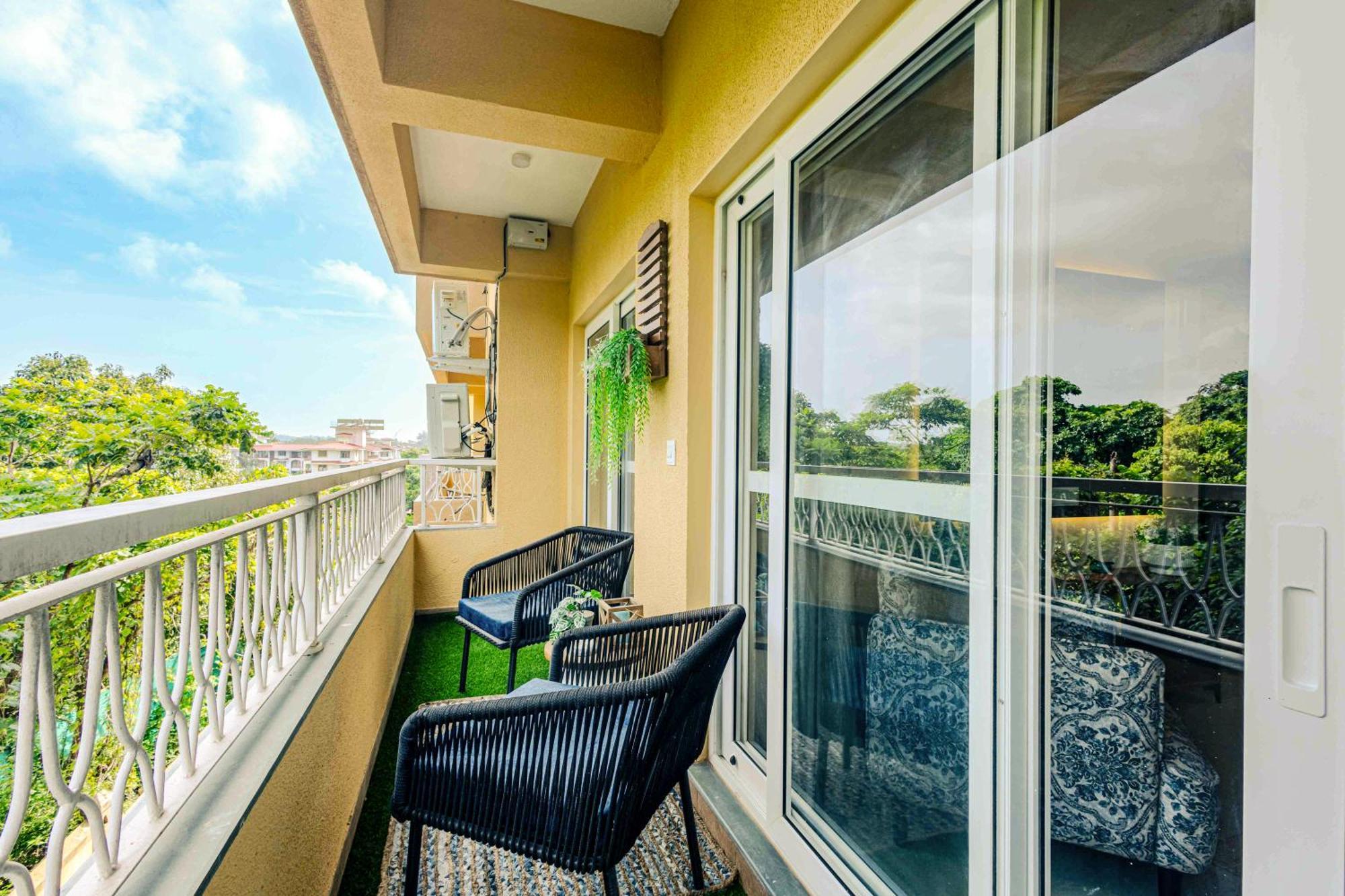 Alaya Stays 1 Bhk With Balcony & Pool - Veera Marina Candolim Eksteriør billede