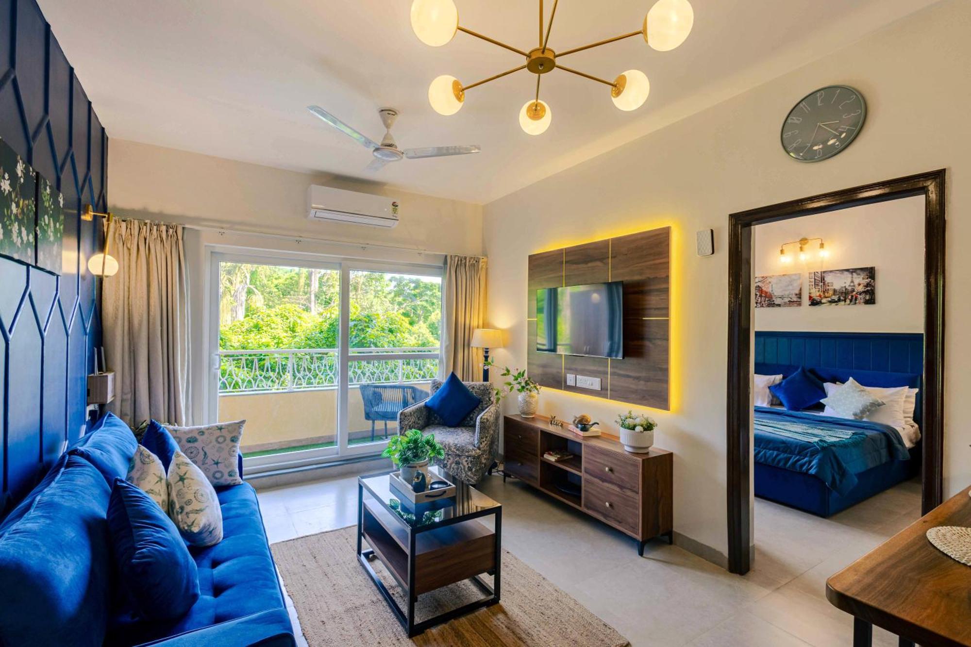 Alaya Stays 1 Bhk With Balcony & Pool - Veera Marina Candolim Eksteriør billede