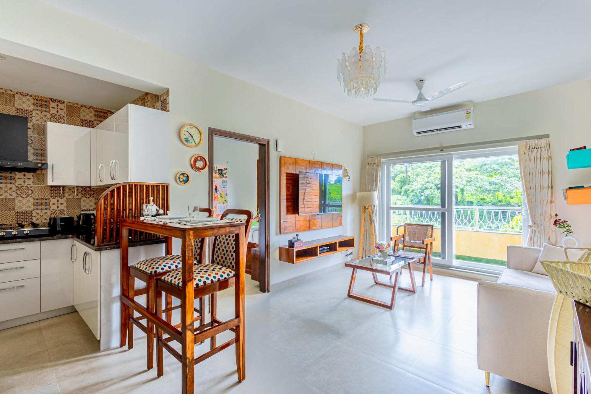 Alaya Stays 1 Bhk With Balcony & Pool - Veera Marina Candolim Eksteriør billede